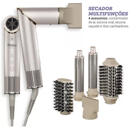 Escova Secadora 4 em 1 Dobrável